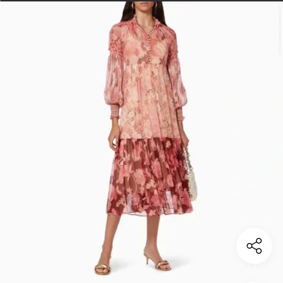 Zimmermann | Dresses | Euc Zimmermann Concert Spliced Midi Dress | Poshmark
